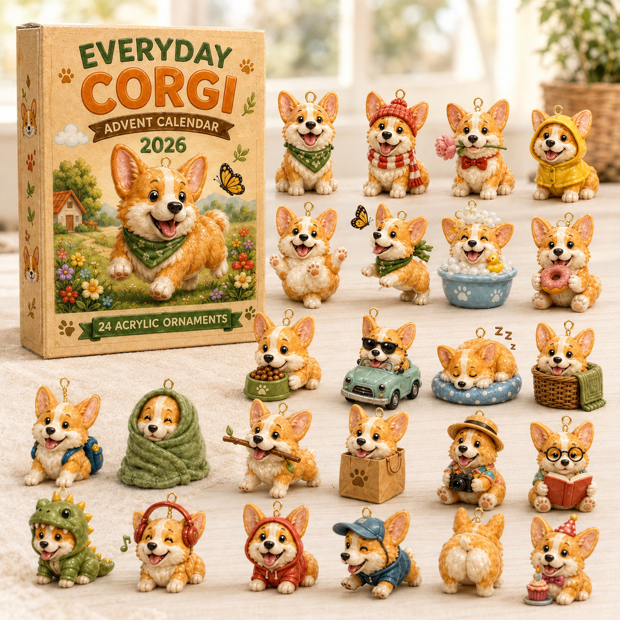 ✨Everyday Corgi Advent Calendar 2026 - 24-Day Festive Countdown