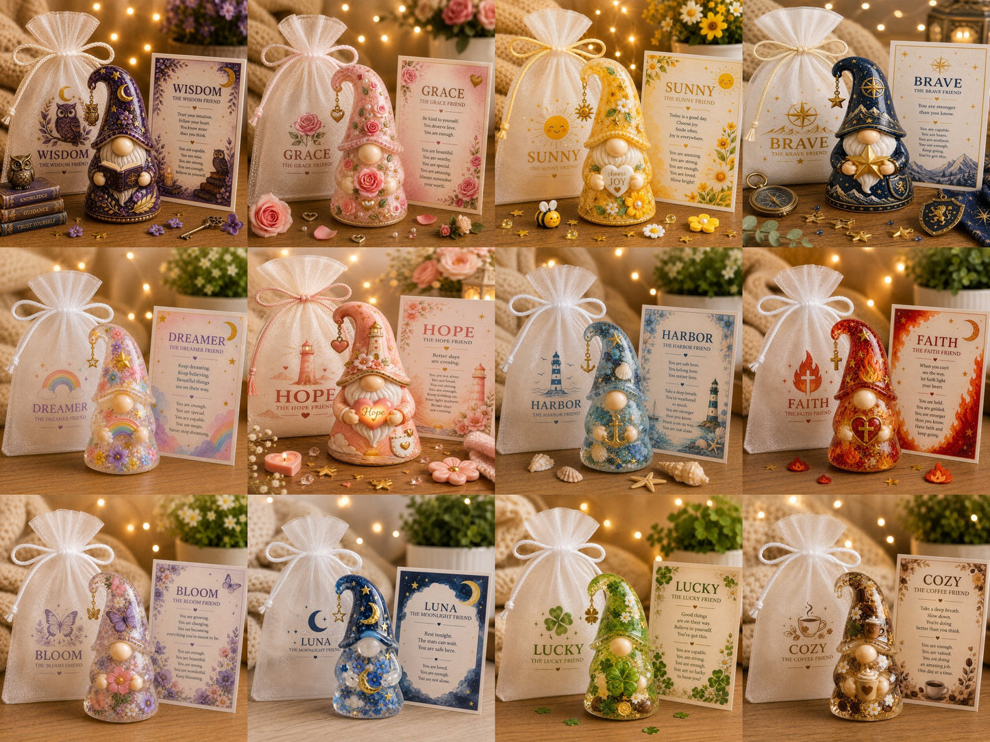 Emotional Support Gnome Gift Set