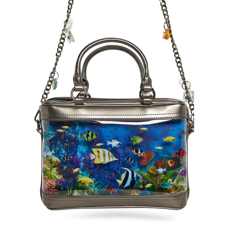 3D Tropical Aquarium Handbag – Convertible Crossbody & Top-Handle Purse