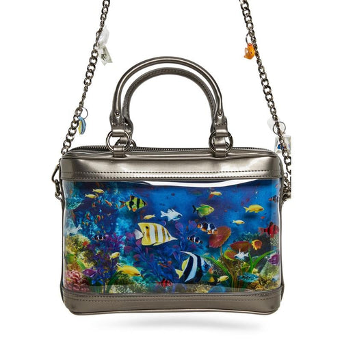 3D Tropical Aquarium Handbag – Convertible Crossbody & Top-Handle Purse
