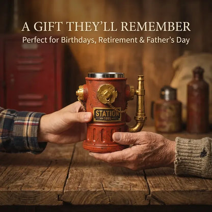 🚒 Vintage Fire Hydrant Coffee Mug – Unique Industrial Style Drinkware! ☕🔥