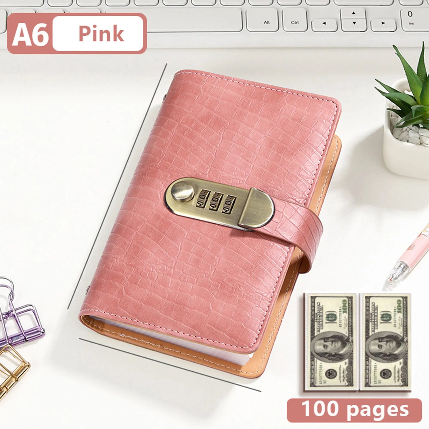 🔥 49% OFF – Lockable A6 Savings Notebook with 3-Digit Combination Lock 💰