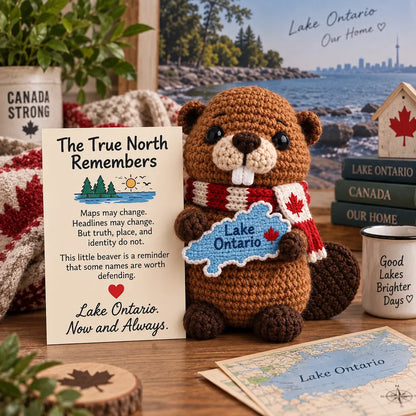 ⏳ Last Day 49% OFF – 🦫 Lake Ontario Emotional Support Beaver Crochet Keepsake | 5 Canadian-Inspired Personalities with Matching Message Cards for Cottage Families, Lake Lovers & Meaningful Gifts 🍁