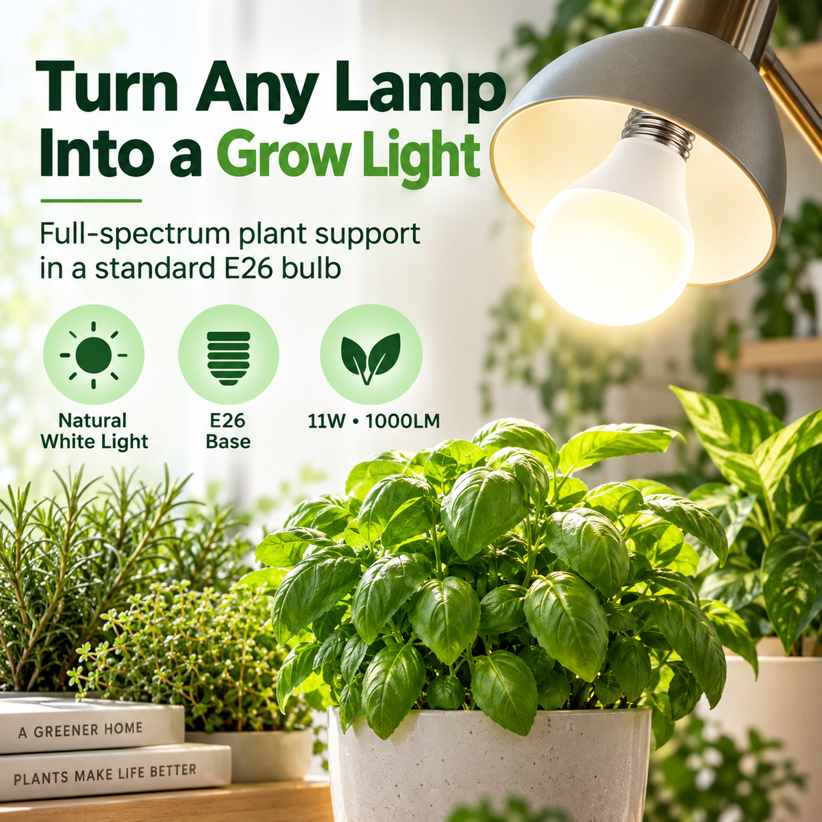Full spectrum grow light bulbs