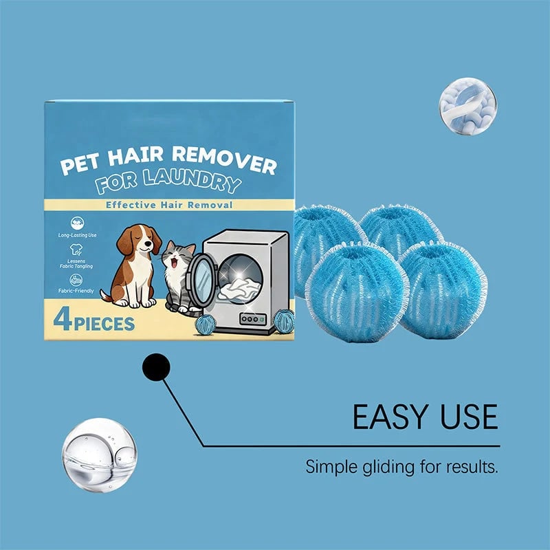 🐾🧺 Fur-Catching Laundry Helpers – Reusable Balls for Cleaner Pet-Hair Loads