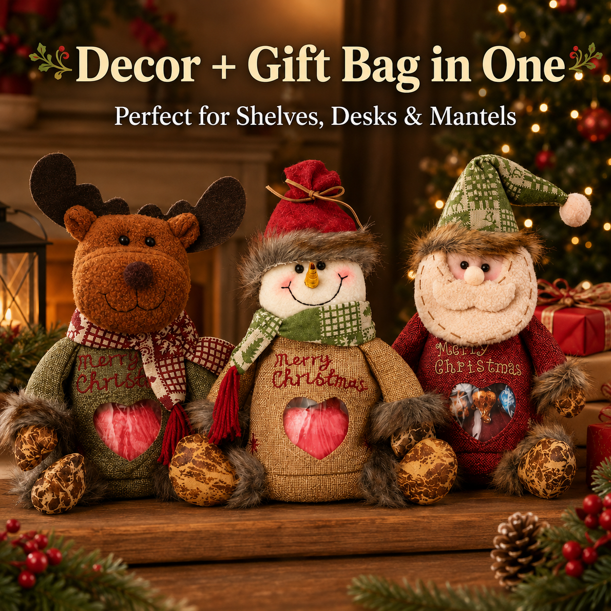 🎉 Last Day Promotion 50% OFF 🎉Christmas Gift Bags Zipper Design