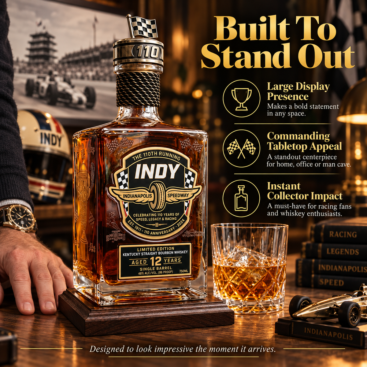INDY 500 110th Anniversary Limited Edition Whiskey — A Tribute to Speed, Glory & Racing Heritage 🏎️🔥