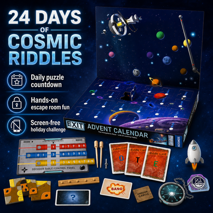 🎄 LAST DAY 49% OFF – 24-Day Cosmic Escape Room Advent Calendar🧩🚀