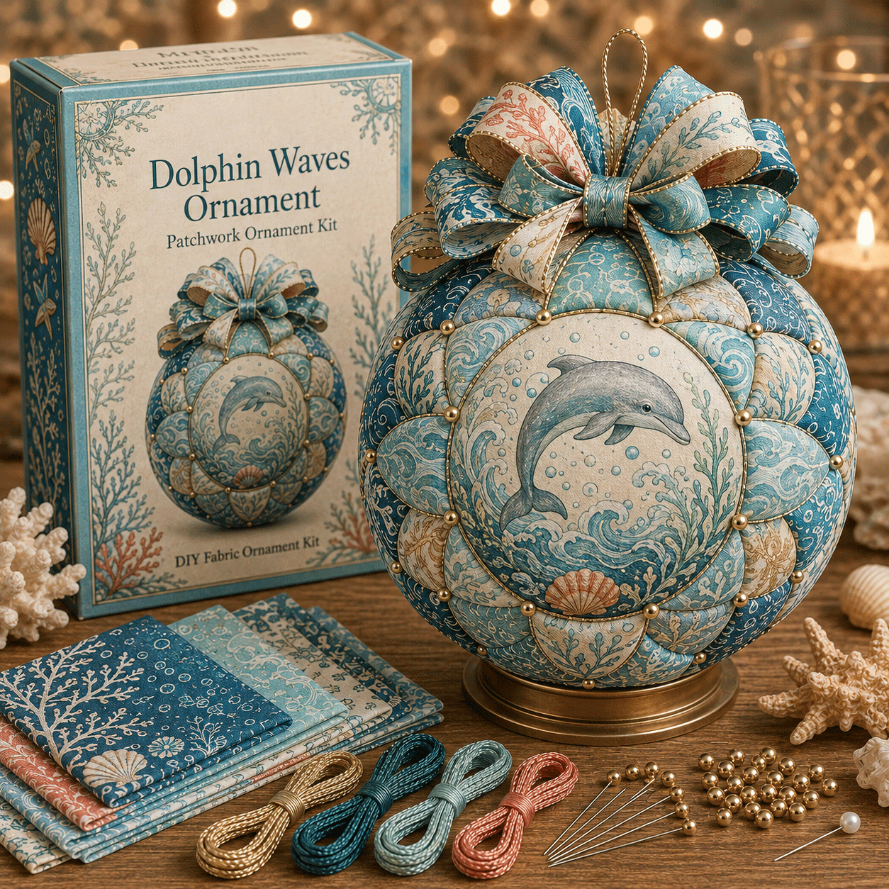 🌊 Ocean Treasures Patchwork Ornament DIY Kit