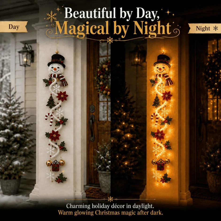 ⏳ Last Day 49% OFF 🎄 Glowing Christmas Door Hanger