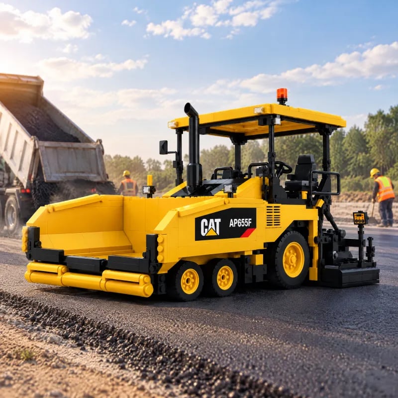 Heavy-Duty Asphalt Paver Building Block Set