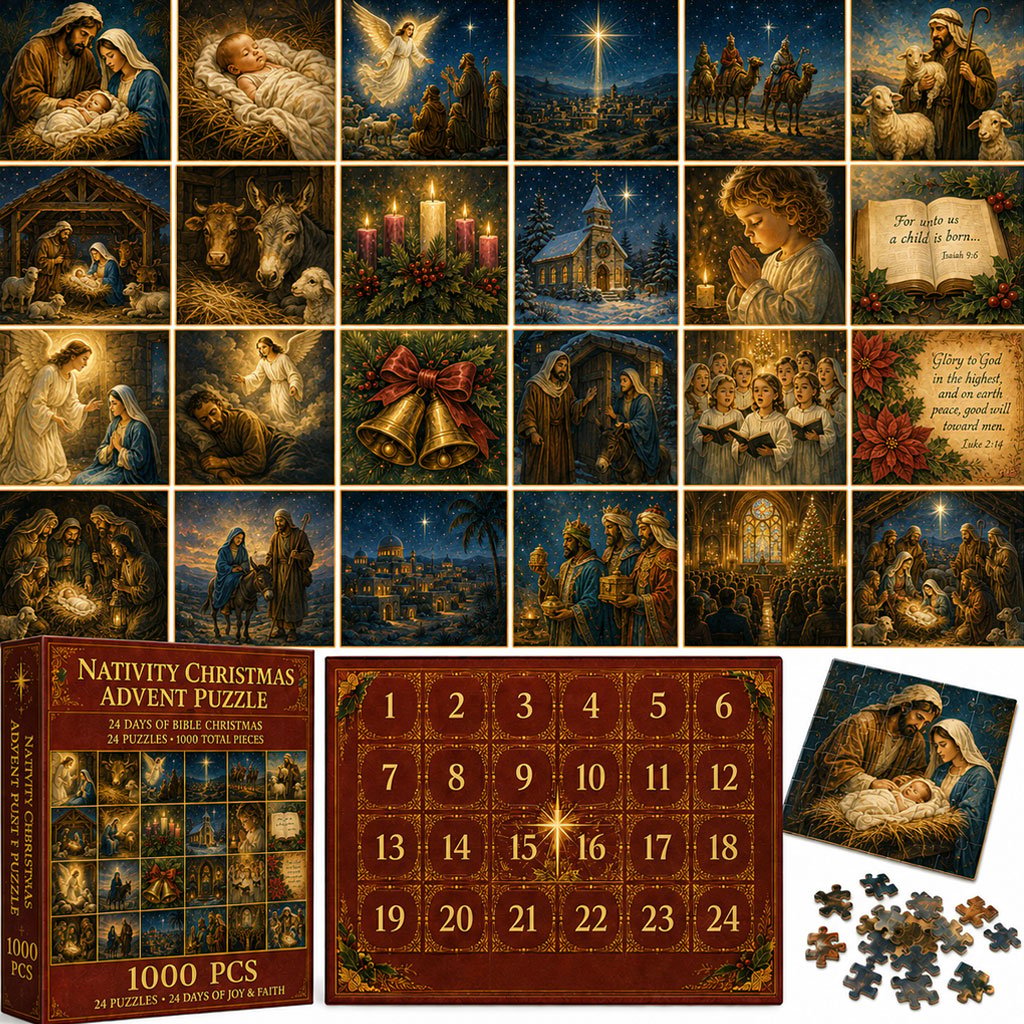 Nativity Christmas Advent Puzzle