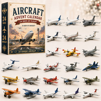 ✈️ Aircraft Advent Calendar 2026 | 24 Days of Flight with 24 Unique Miniature Airplanes, Jets & Aviation Collectibles 🎄🎁