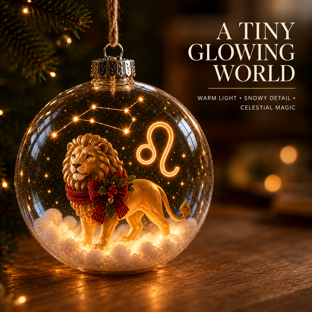 ✨ Lighted Zodiac Christmas Ornament