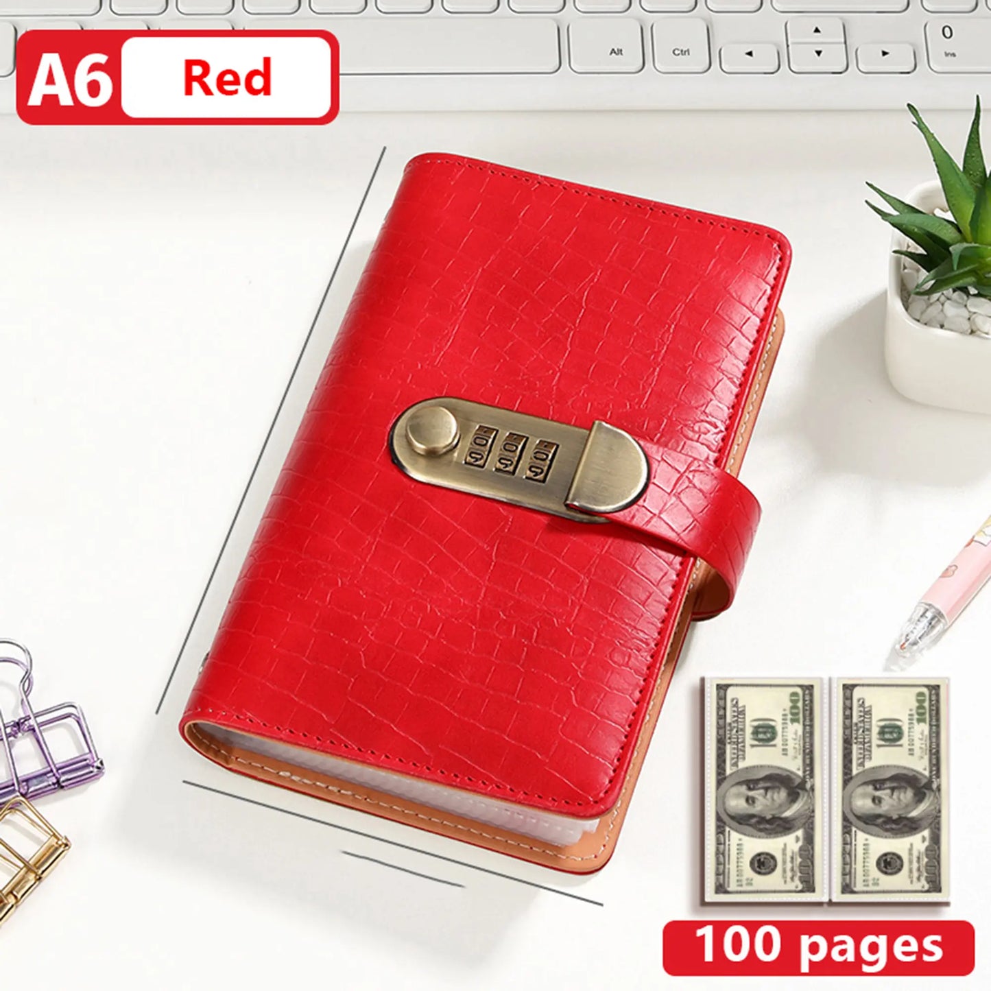 🔥 49% OFF – Lockable A6 Savings Notebook with 3-Digit Combination Lock 💰