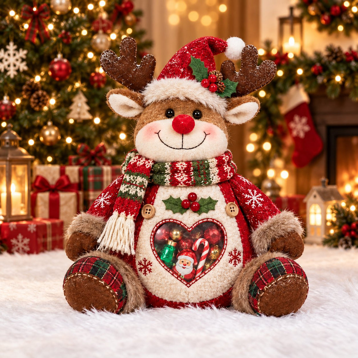 🎅 Refillable Christmas Figurine Treat Holder