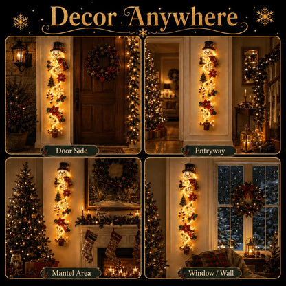 ⏳ Last Day 49% OFF 🎄 Glowing Christmas Door Hanger