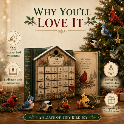 🎄 Christmas Bird Lovers Crochet Advent Calendar