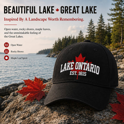 🍁Lake Ontario Forever – Heritage Embroidered Cap