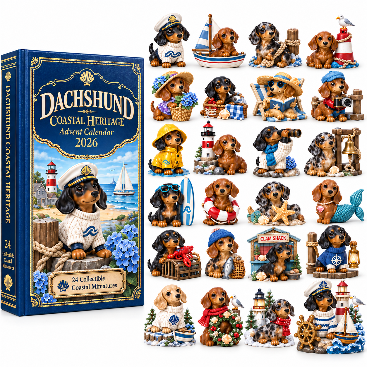 24 Days by the Sea — Dachshund Coastal Heritage Advent Calendar 2026