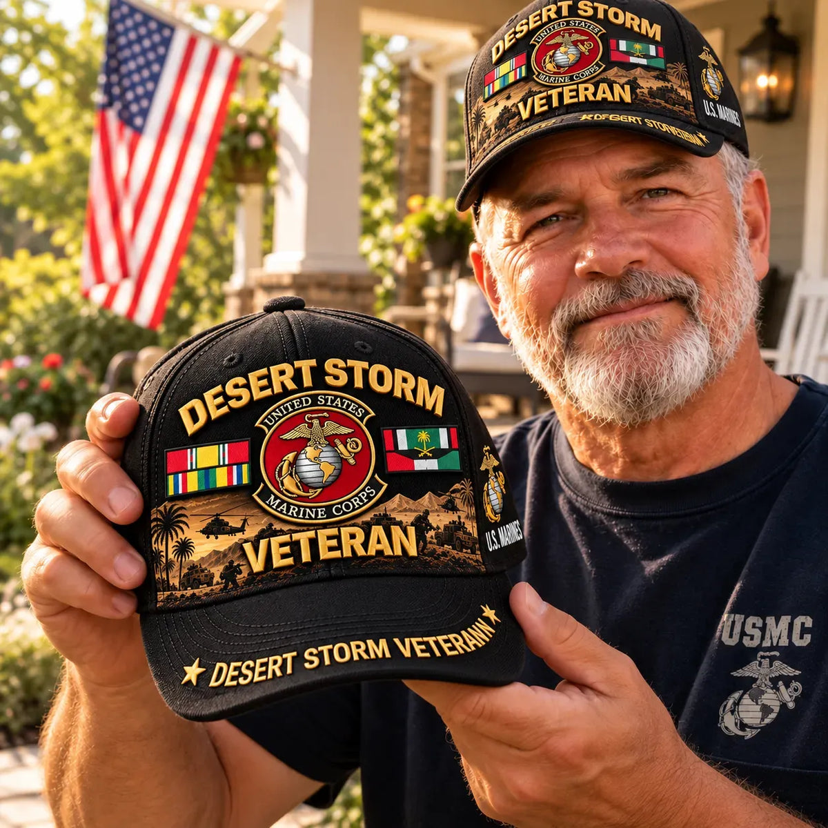 🎖️🇺🇸 Desert Storm 35th Anniversary Veteran Cap – Honoring Service, Brotherhood & Pride | 1991–2026