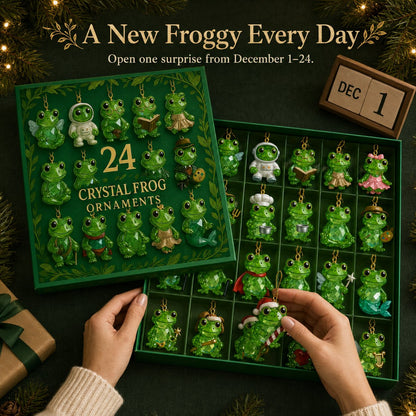 🐸 24-Day Frog Ornament Advent Calendar