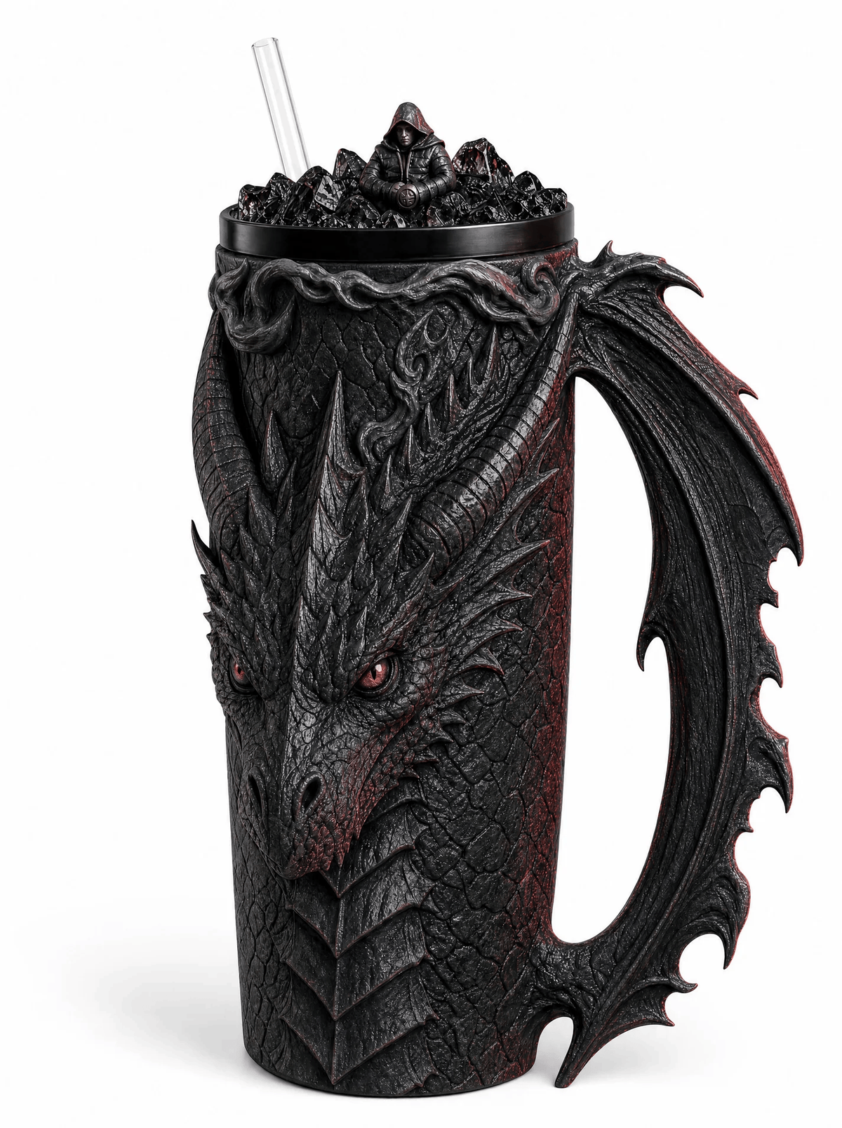 🐉 Unleash the Mythic Flame:Dragon‑Scale Insulated Tumbler | Fantasy Collectible Drink Cup For Hot & Cold Drinks