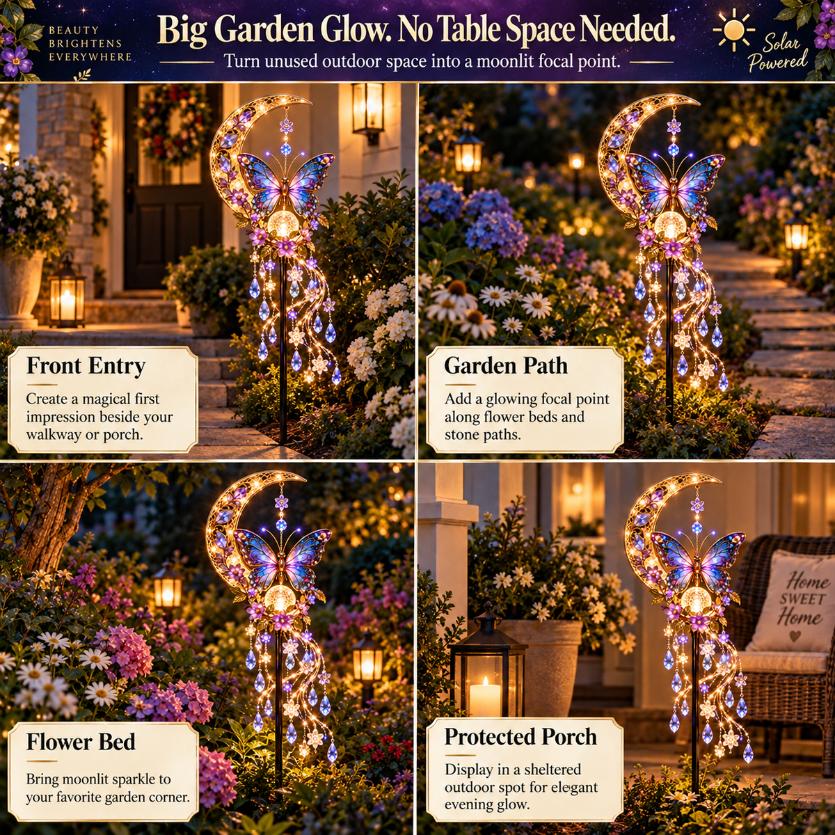 🦋✨ Butterfly Moon Garden Cascade™ – Turn Your Garden Into a Fairytale