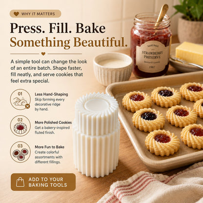🍪Fluted Jam Cookie Press