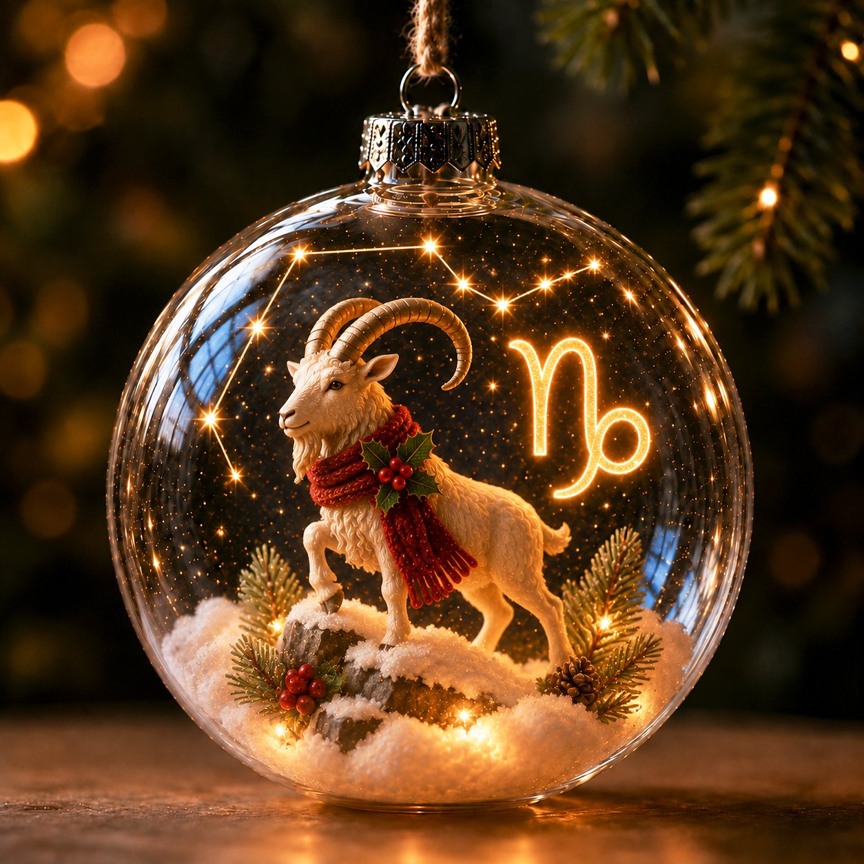 ✨ Lighted Zodiac Christmas Ornament