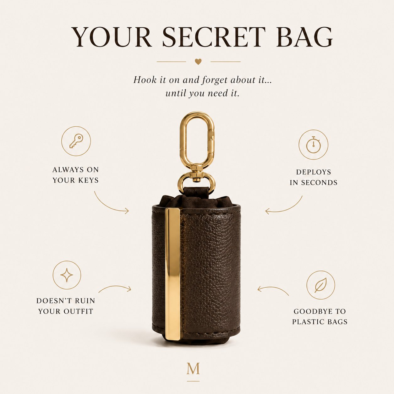 🎁Varelli Charm Transformable Bag – Stylish Vegan Leather Tote & Keychain Charm