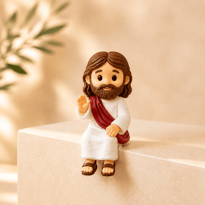 🎁LAST DAY 50% OFF- ✝️🙏 Jesus Shelf Sitter Figurines – 5 Meaningful Poses ❤️ Christian Faith Desk & Shelf Décor 🎁