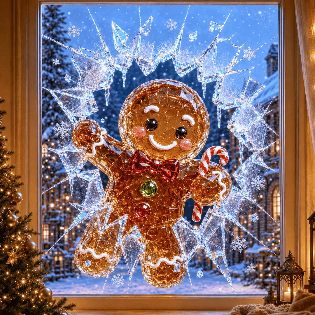 🎄Crystal Christmas Break-In Window Decal