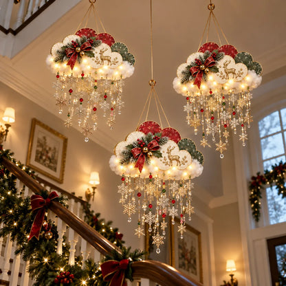 Vintage Lighted Christmas Snowfall Cloud