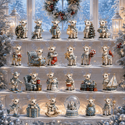 ✨24-Day Christmas Countdown Advent Calendar –Snowy Reindeer Ornament