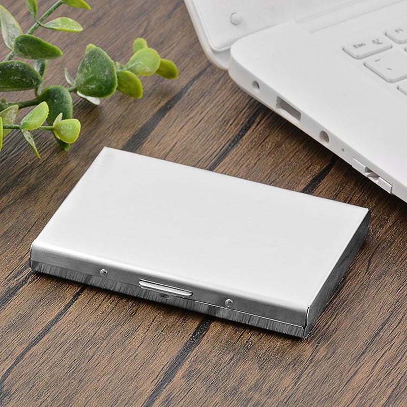 💳 Stainless Steel RFID-Blocking Card Holder