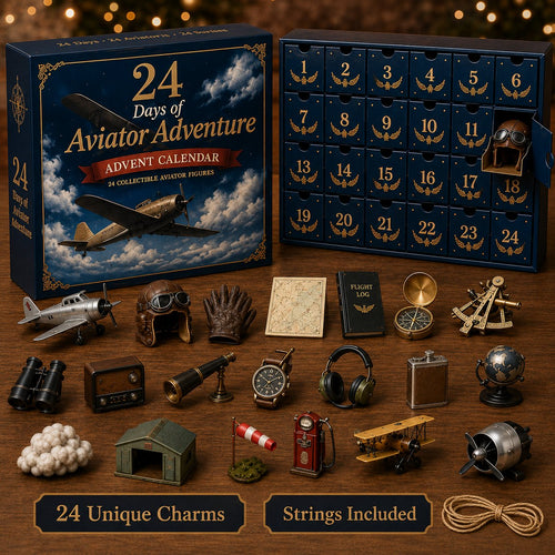 CHRISTMAS KICKOFF 49% OFF – 2026 Days of Aviator Adventure Blind Box – 24‑Day Festive Countdown, Aviator‑Themed Collectible Figures Blind Box – Gift For Aviation Lovers