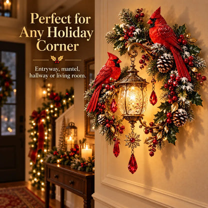 ⭐HOT SALE 49% OFF✨Cardinal Christmas Lantern Glow™ – Lighted Holiday Wall Decor