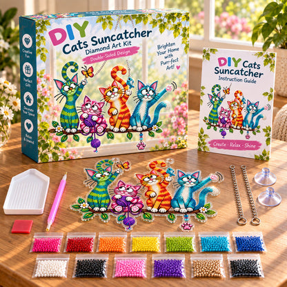 🔥Last Day 50% OFF - 🐦✨ Sunny Birds Diamond Art Suncatcher DIY Kit