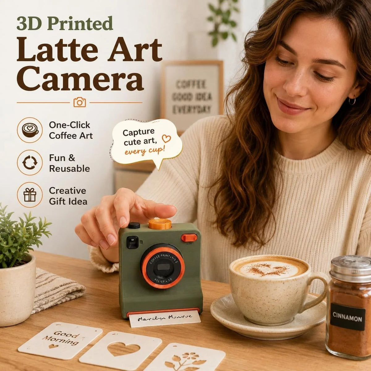 ☕✨ 50% OFF Smart Latte Art Maker Camera Tool 🎨 Create Beautiful Coffee Designs At Home(✨Buy 2 Free Shipping)