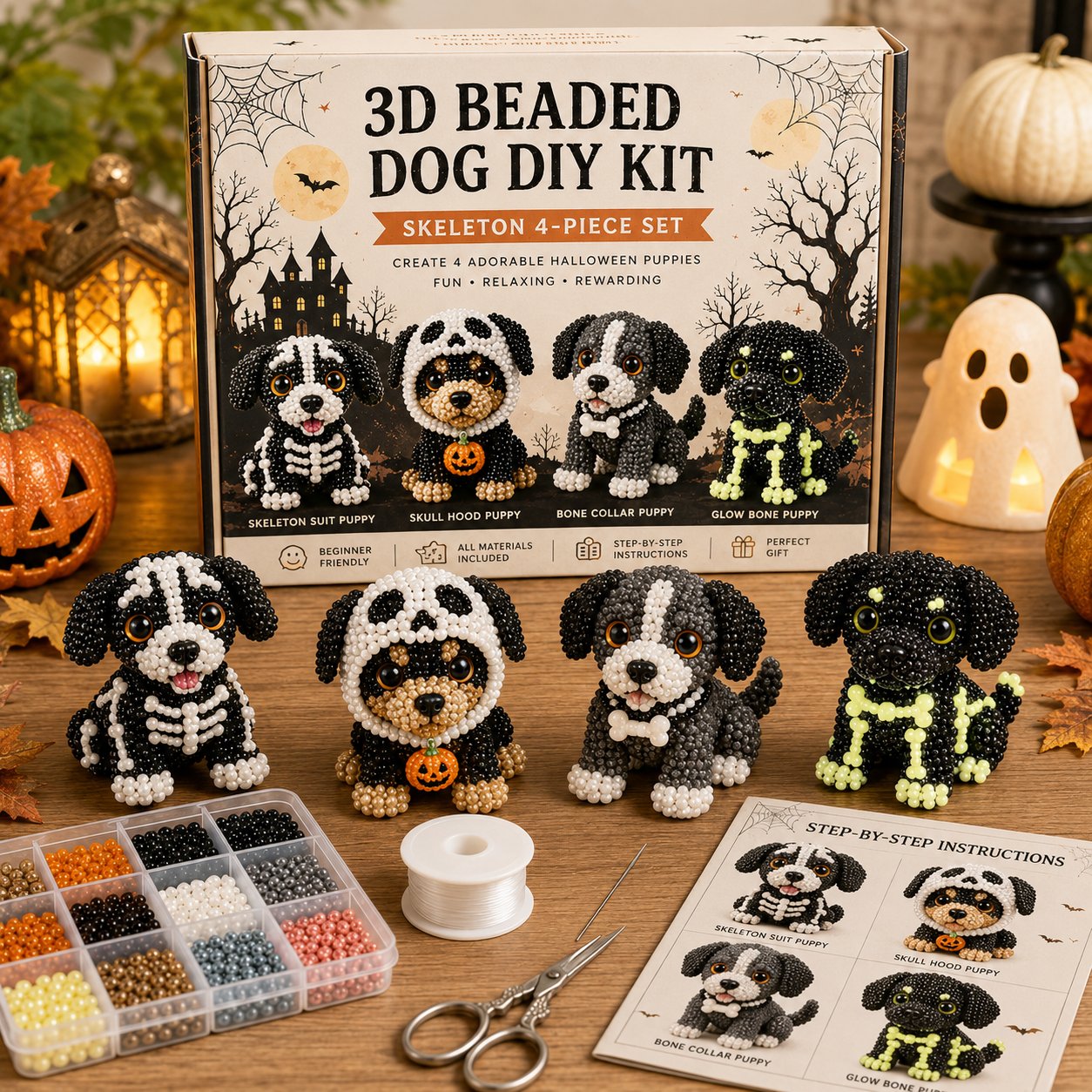 🎁🐶🎃🐶3D Halloween Dog DIY Art Set🎄Buy 2 | FREE Shipping