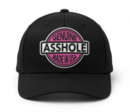 Genuine Asshole Hat | Funny Embroidered Attitude Cap-Made by Jim