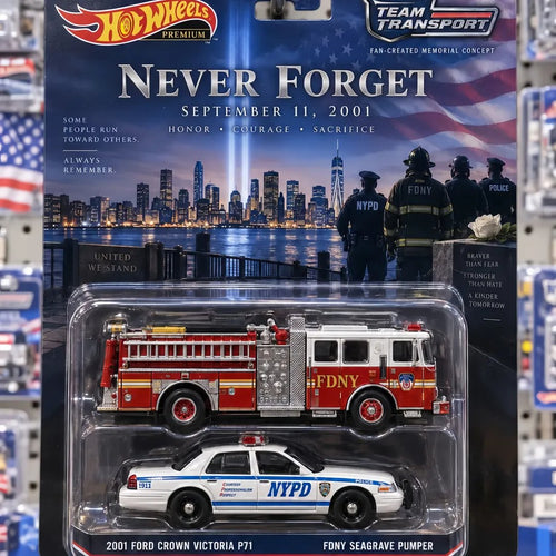 25th Anniversary Never Forget 9/11 Memorial Die-Cast Vehicle Set