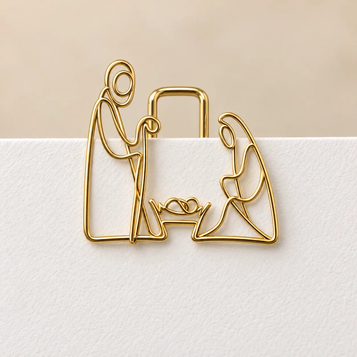✝Faith-Inspired Gold Paper Clips — Meaningful Christian Bookmarks