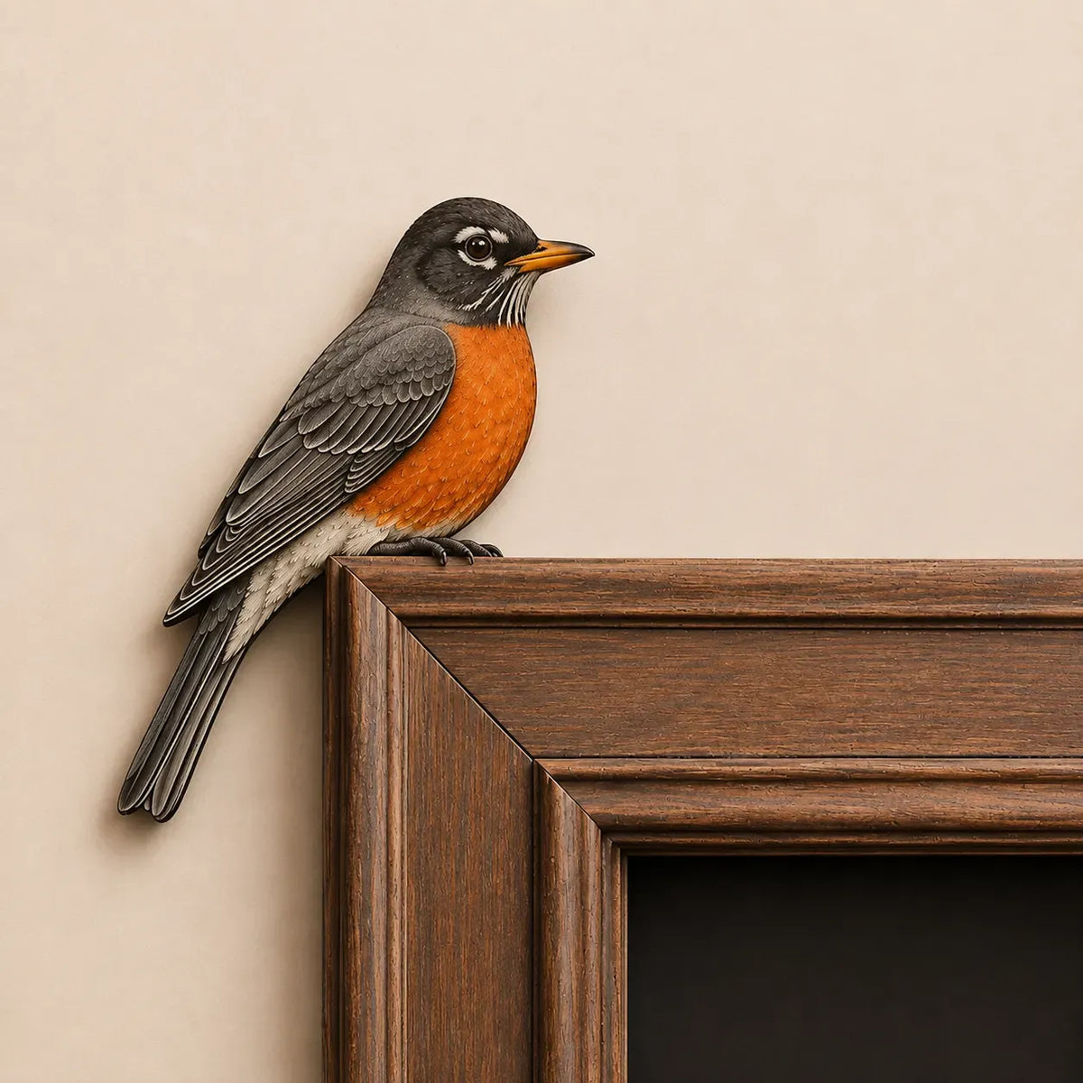 🦉🌿 Watchful Woodland Owl Perch – Charming Doorway & Shelf Corner Decor