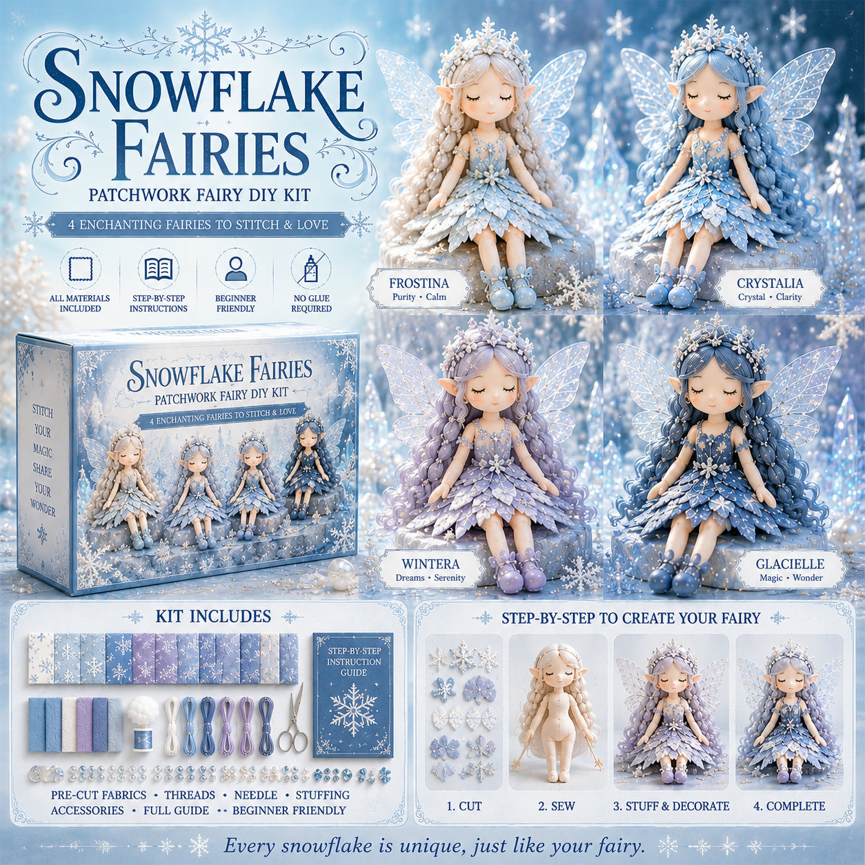 🌸Fairy Patchwork DIY Collection ✨