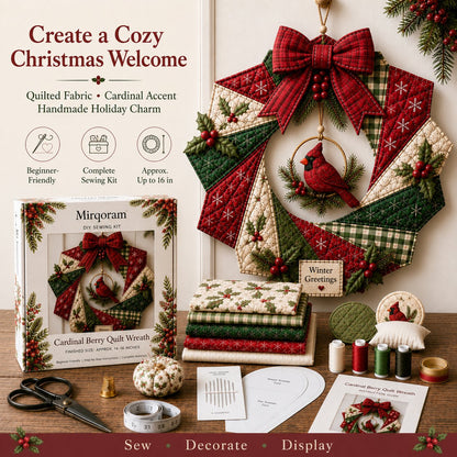 🎄 Christmas Fabric Wreath DIY Kit