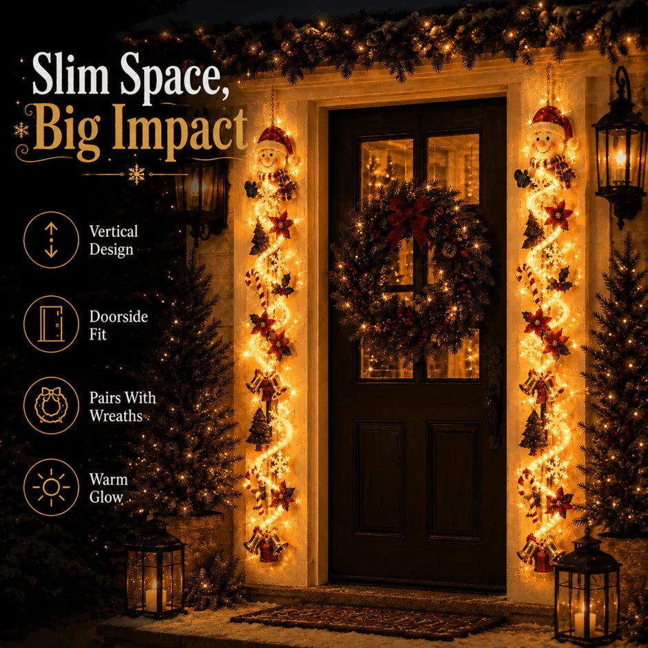 ⏳ Last Day 49% OFF 🎄 Glowing Christmas Door Hanger