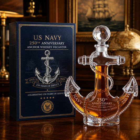 ⚓️US Navy 250th Anniversary Anchor Whiskey Decanter