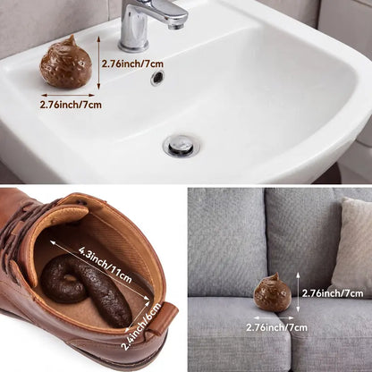 7PCS Realistic Fake Poop Prank Set – Hilarious Gag Gift for Parties & Office
